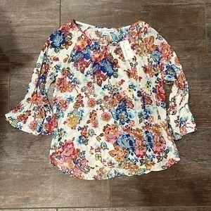 NWT Vera Bradley Floral Blouse l Size Medium